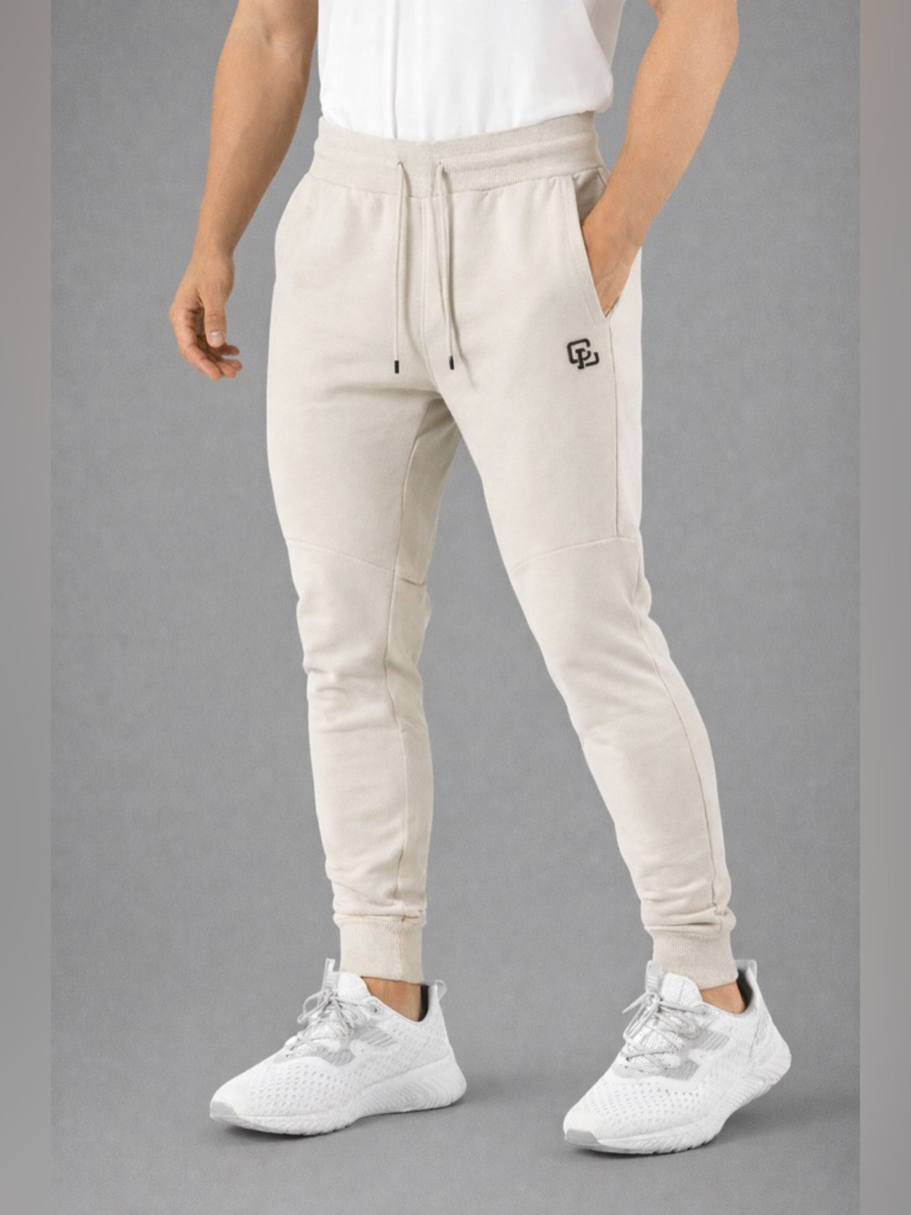 Clifford Lenox Interlock Tech Joggers Light Gray Size Small Activewear Pants